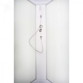 Душевая кабина Deto L 980 с гм. и эл. 80х80х215 см